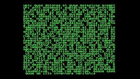 ZX Spectrum Font Test 1