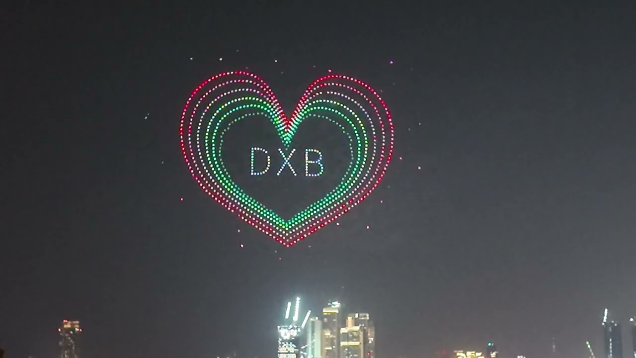 Bluewaters Island Dubai Drone Show (11 Jaunary 2026)