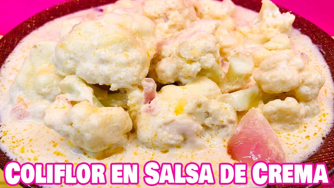 Coliflor en Salsa de Crema | Delicioso Platillo Mexicano