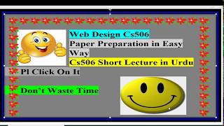 cs506 short lecture 9 urdu|hindi|cs506 short notes|ca506 handouts|cs506 9|cs506 paper preparation