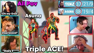 When TenZ was smurfing in a tournament \& faced 100T Asuna | OTV event...