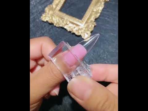 Наращивание ногтей полигелем на верхние формы миндаль - YouTube