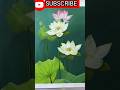 How to painting Lotus flower 🪷 Lotus flower painting easy #shortvideo #art #youtubeshorts