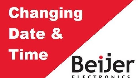 Beijer QTERM - Change System Date And Time