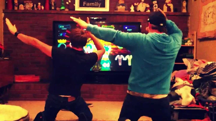 Boys first shot at Just Dance 3 on XBox 360 Kinect