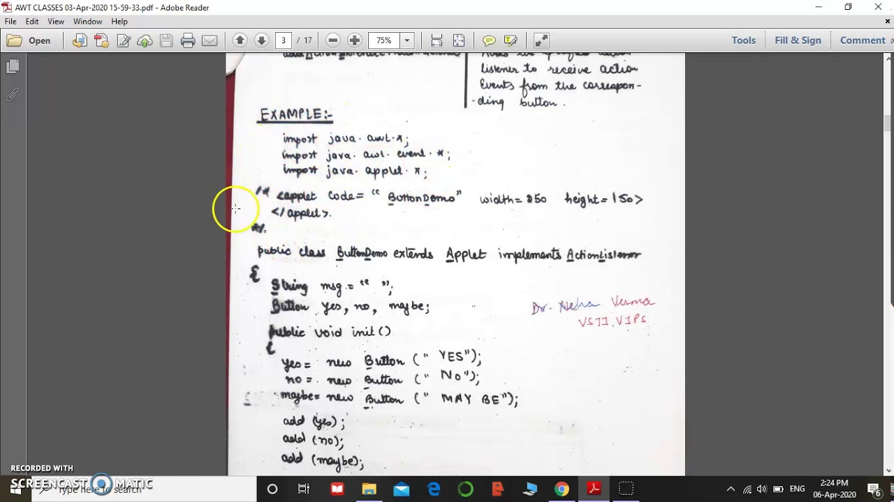 1 AWT Button Control and Basics Recording 1 PART 1 - YouTube