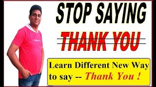 Stop Saying ‘THANK YOU’ I Learn Smart English Phrase To Speak English Fluently I Free English Lesson