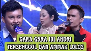 Gara gara ini andri tersenggol dan ammar lolos kebabak selanjutnya