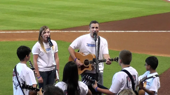 Robin Harwell singing our national anthem