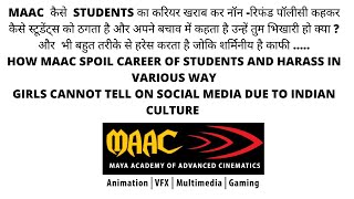 Maac Fraud Trap Student For Money Maac Complaints Maac Institute Students Review Harass Youtube