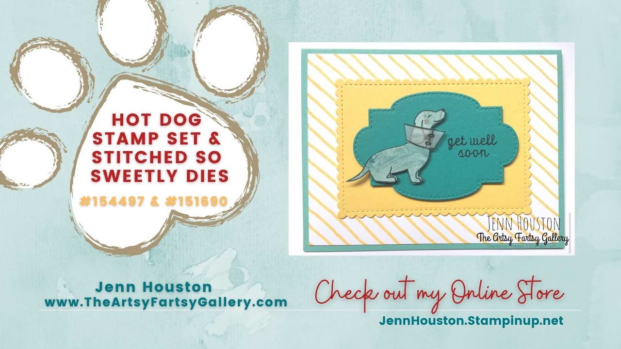 Hot Dog Stamp Set and Stitched So Sweetly Dies