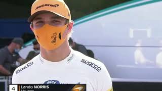 Lando Norris after P4 in qualifying