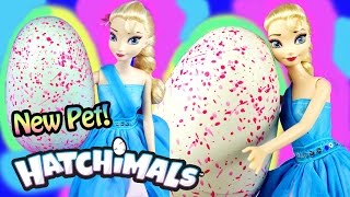 video thumbnail for: FROZEN ELSA Opening HATCHIMALS Giant Baby Pet Pengualas