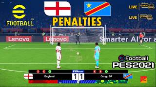 PES 2021 : England vs Dr Congo - Penalty Shootout Simulation Video Game | eFootball PES 2021 screenshot 4
