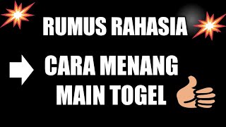 @RAHASIA TOGEL Secret formula for how to win 2D lottery All World Togel