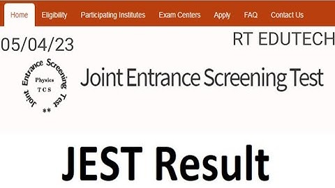 JEST RESULT 2023 RELEASED TODAY 5 APRIL? HOW TO CHECK, LATEST NEWS JEST RESULT DECLARED? CUTOFF