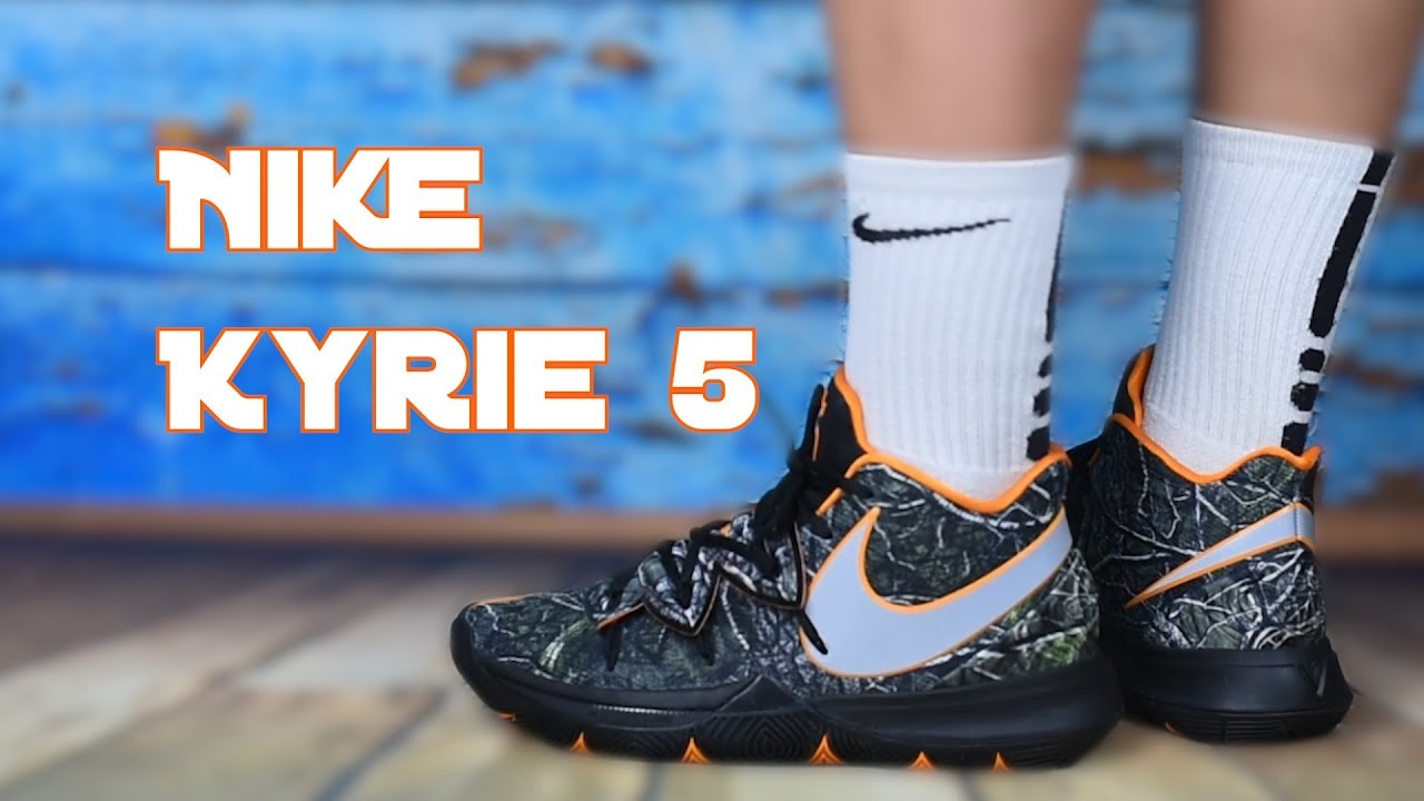 kyrie 5 on feet