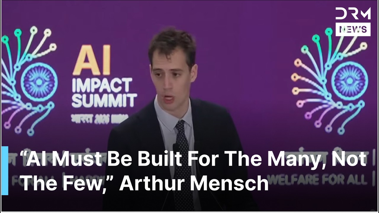 Mistral Co-Founder Arthur Mensch Warns Against AI Power Concentration at India AI Summit | AI1G