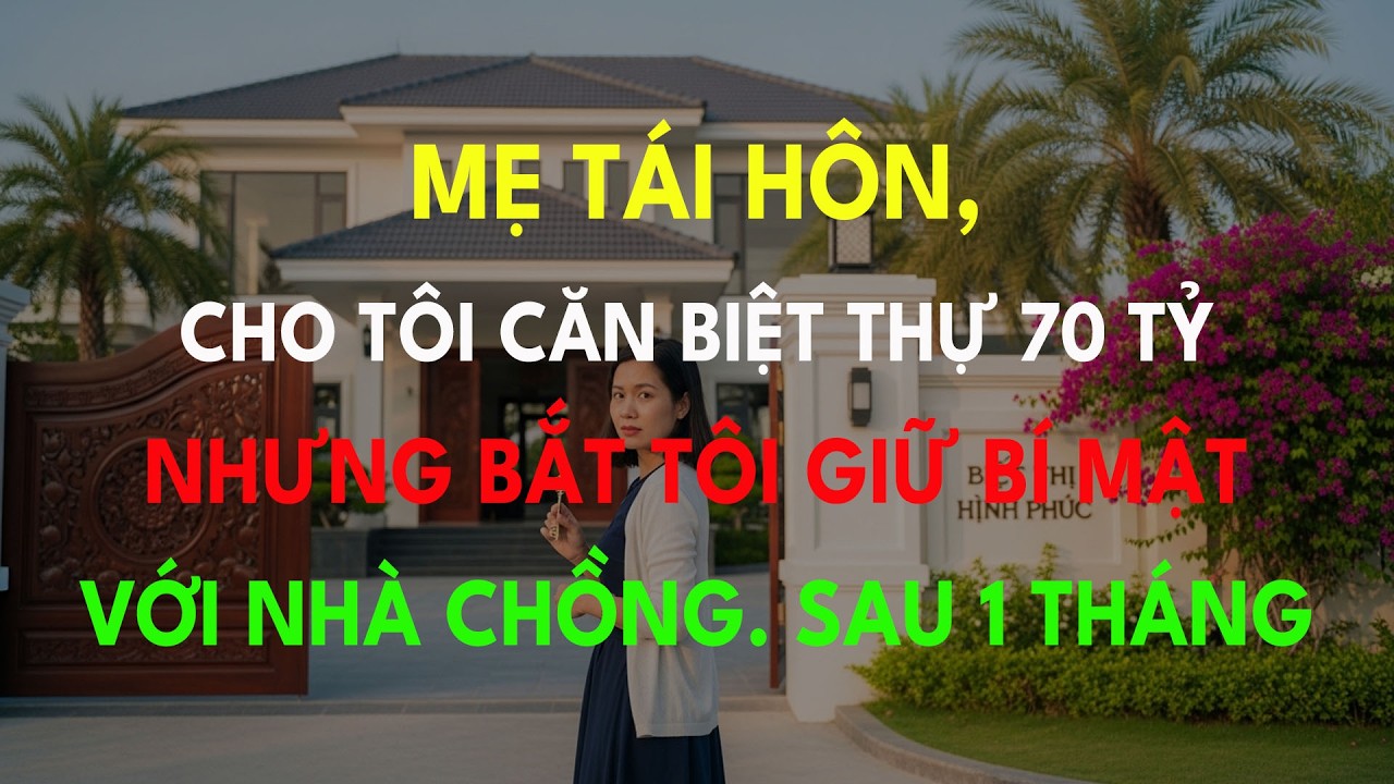 Mẹ Tái Hôn, Cho Tôi Căn Biệt Thự 70 Tỷ Nhưng Bắt Tôi Giữ Bí Mật Với Nhà Chồng. Sau 1 Tháng