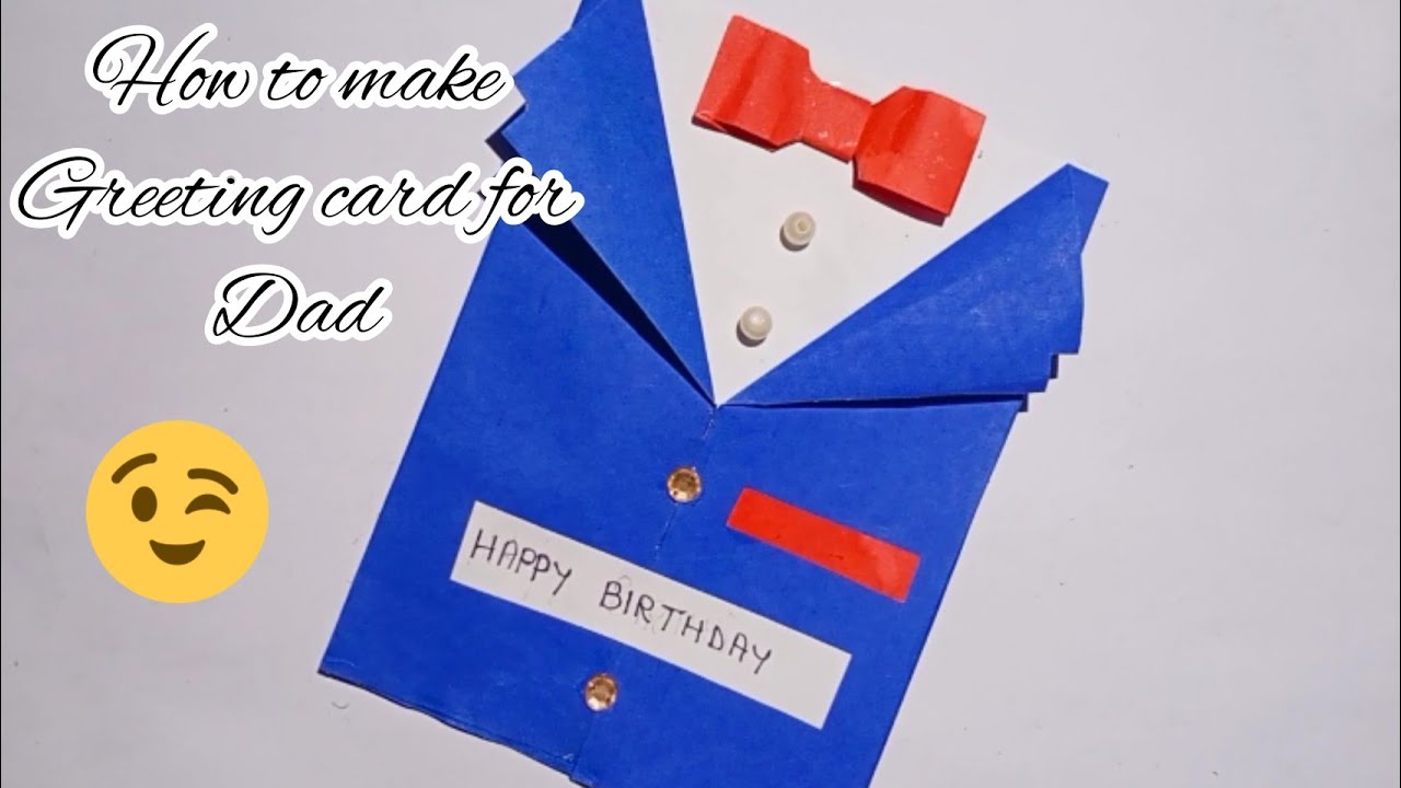 Diy Father's Birthday Greeting Card ideas Easy card tutorial