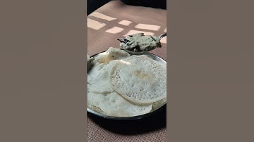 Kerala morning breakfast/ appam and coconut chutney #food #kerala #keralafood #appam #chutney