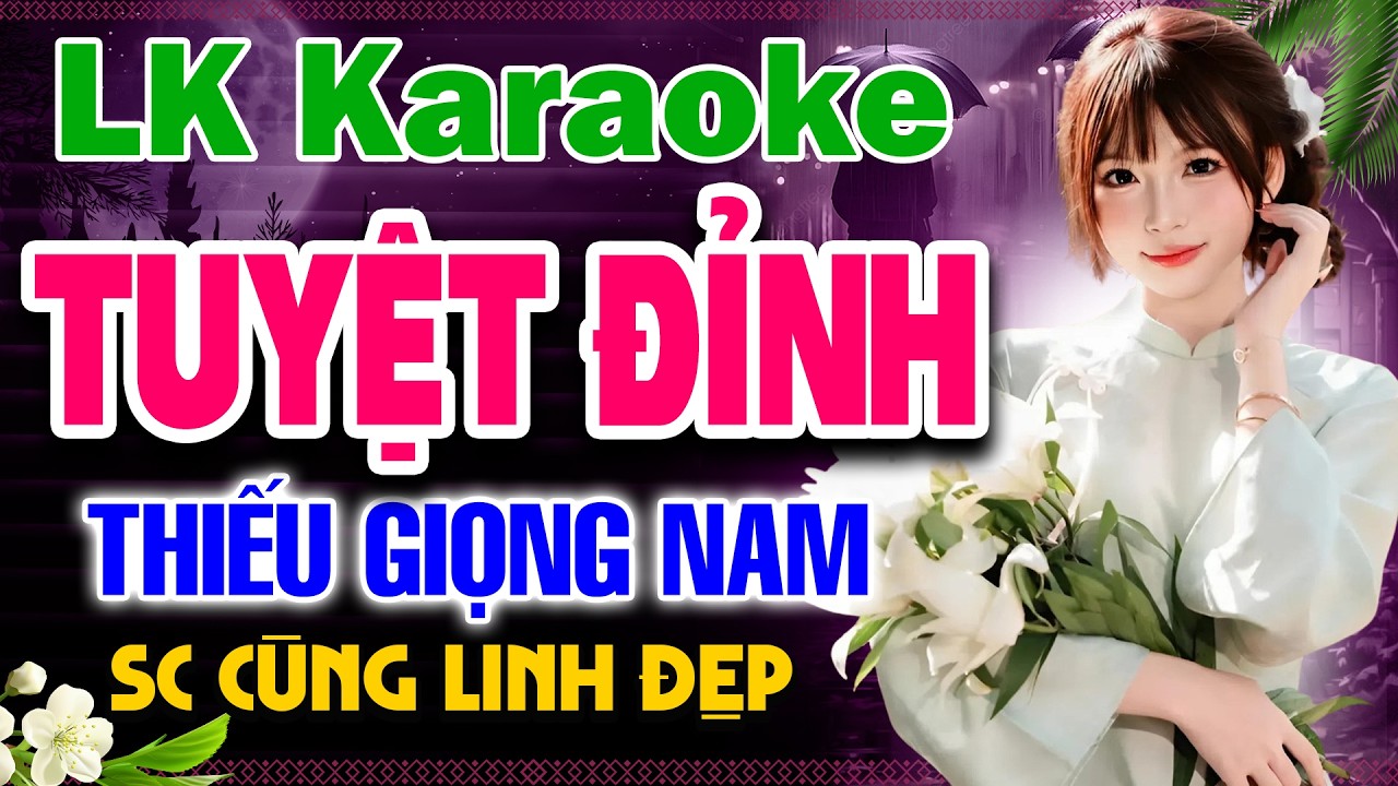 HÁI TRỘM HOA RỪNG Karaoke Thiếu Giọng Nam ❖ Song Ca Cùng Linh Đẹp ➤ Karaoke Kết Nối Trái Tim