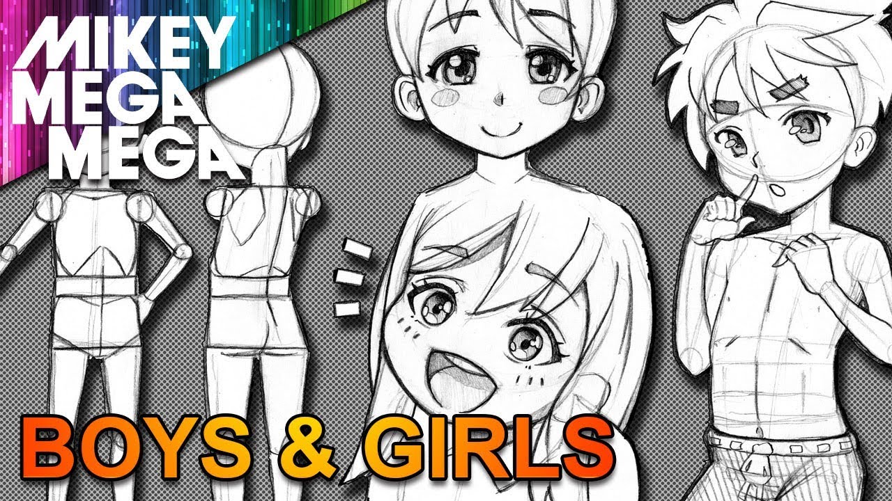 How To Draw CHILDREN FOR ANIME MANGA 