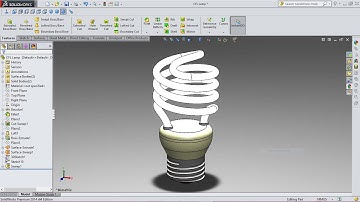 SolidWorks Tutorial Compact Fluorescent Lamp