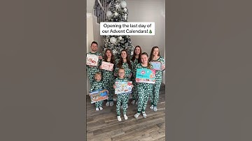 OPENING the LAST DAY of our ADVENT CALENDARS!🎄🎁 #shorts