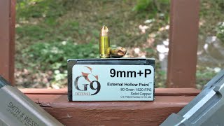 G9 Defense 9mm+P External Hollow Point Ballistic Test