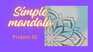 Mandala coloring. Project 52. Memory enhancement