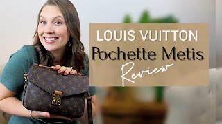 LOUIS VUITTON POCHETTE MÉTIS ROSE POUDRE REVIEW + WHAT FITS INSIDE