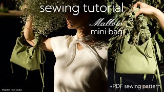 Mini Bag PDF Sewing Pattern: Modern Mini Handbag for Everyday Use, Beginner friendly instructions