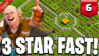 How to Quickly 3 Star Haaland Challenge 6 Card Happy in Clash of Clans