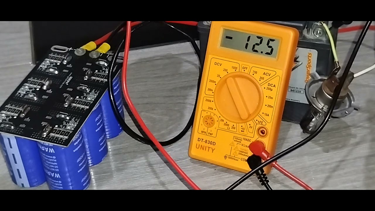 BANCO DE CAPACITOR PRO MEU SISTEMA SOLAR OFF GRID..TIRA PICO DA GELADEIRA..