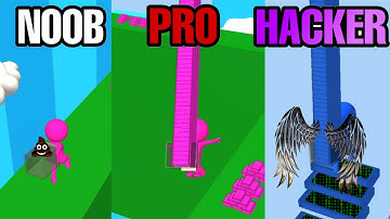 Stair Run - NOOB vs PRO vs HACKER