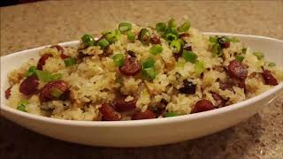 Steamed Sticky Rice with Chinese Sausage