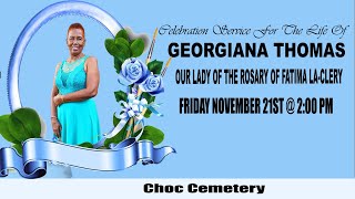 FUNERAL SERVICE  OF GEORGIANA THOMAS