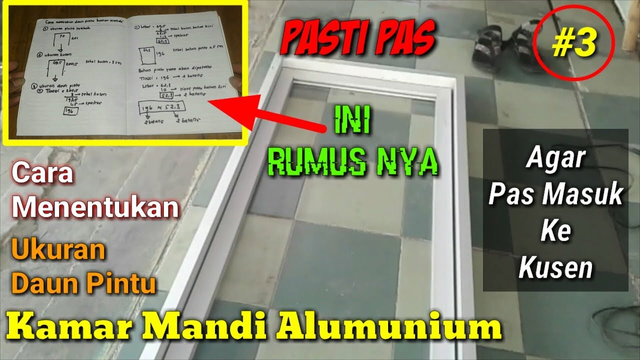  Cara  Membuat Pintu Kamar Mandi Alumunium  3 Cara  