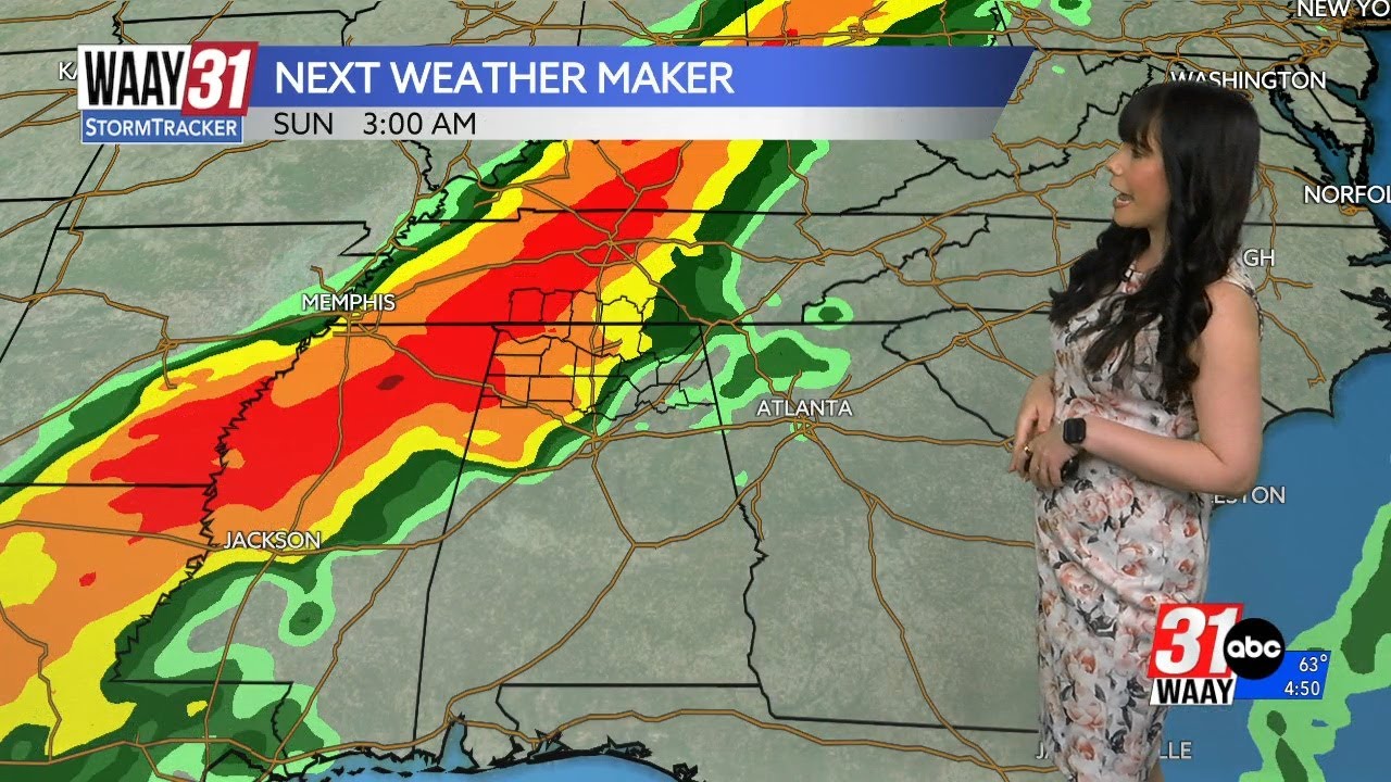 A few scattered showers and storms this afternoon - YouTube