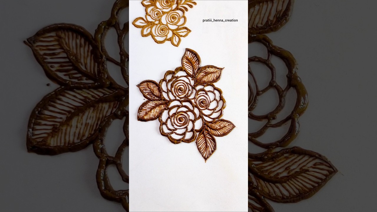 very beautiful floral bunch mehndi design ❤️✨