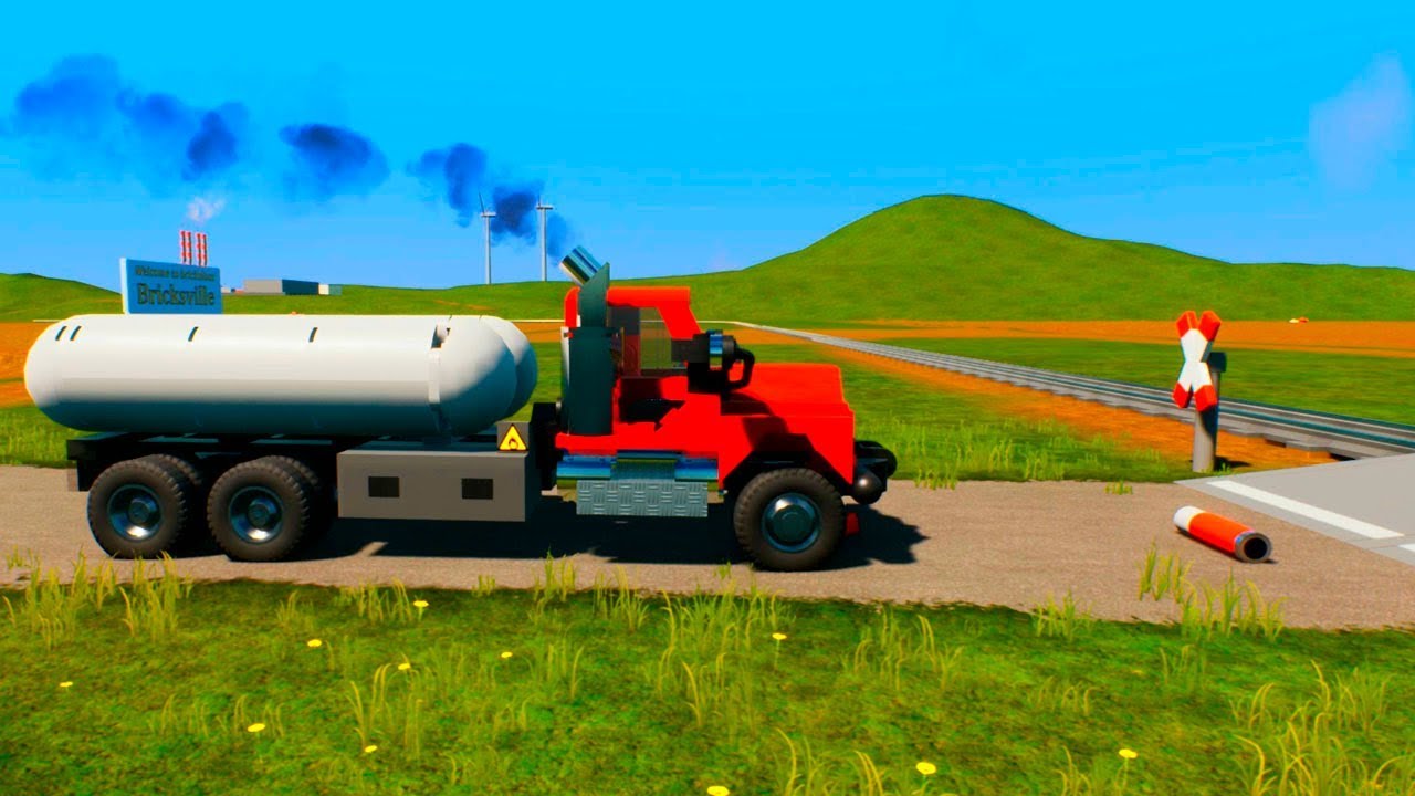 Mini Rocket On The Road | Brick Rigs - YouTube