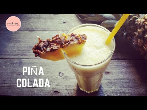 Piña colada saludable 2 minutos!!