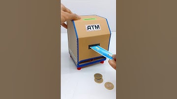 Mini ATM Machine कैसे बनाएं || How to Make Personal ATM Machine From Cardboard #shorts #viral