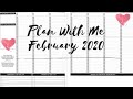 Plan With Me - February 2020 - Color Blocking with Erasable Highlighters!