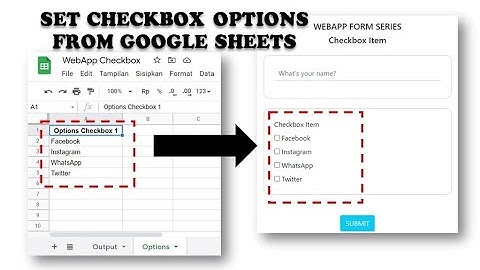 Apps Script - WebApp Form #8: Set Checkbox Options from Google Sheets
