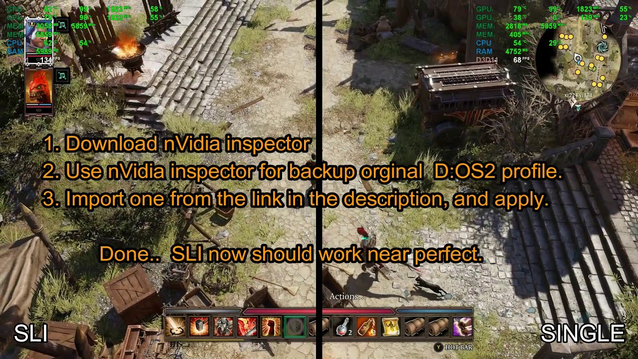 Divinity Orginal Sin 2 | How Enable SLI (custom profile)