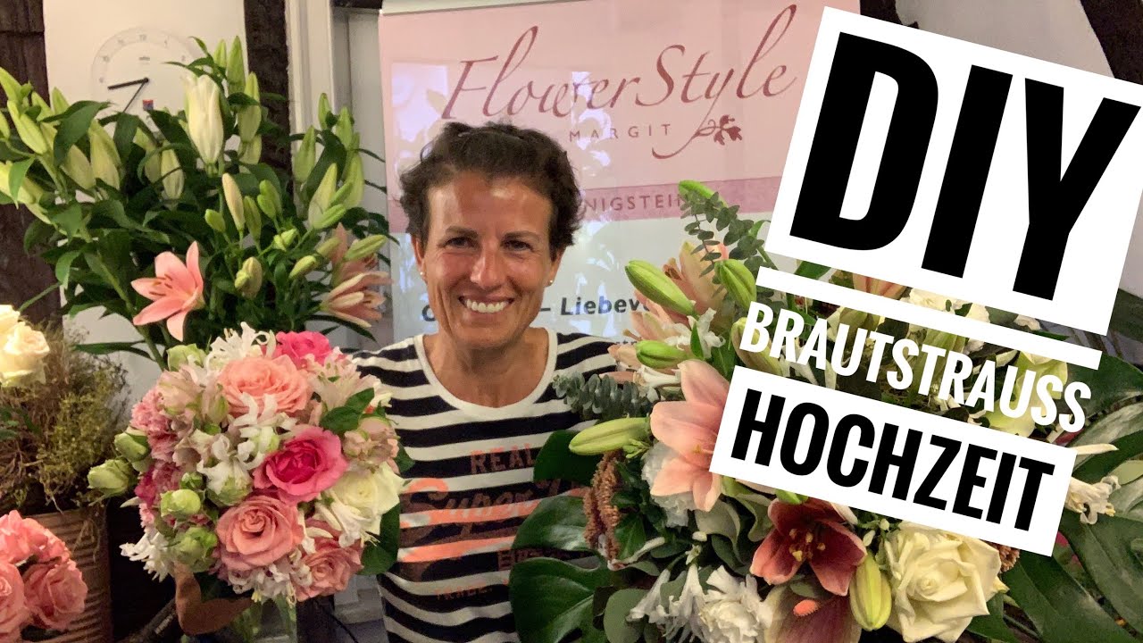 BRAUTSTRAUSS BINDEN Hochzeitsblumen gestalten/ DIY-Anleitung/ Bridal bouquet Wedding Flowers