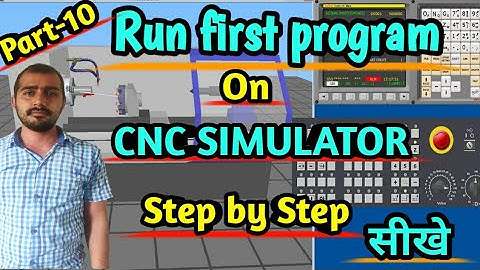 how to operate cnc simulator || cnc programming