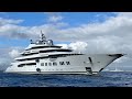 Amadea 106m lurssen built superyacht docking in gibraltar 4k